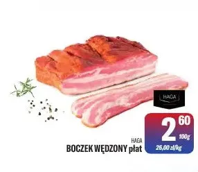 Boczek wędzony płat Haga promocja w Tomi Markt