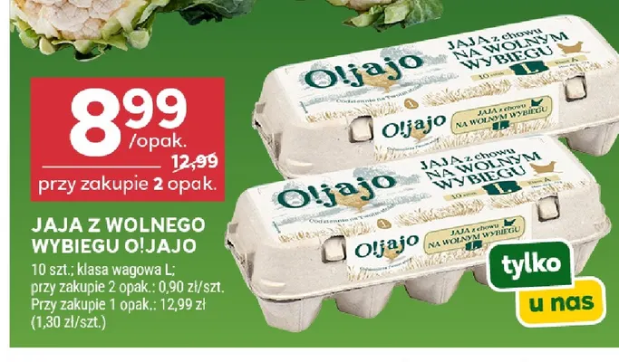 Jajka kurze z wolnego wybiegu O!jajo promocja w Stokrotka