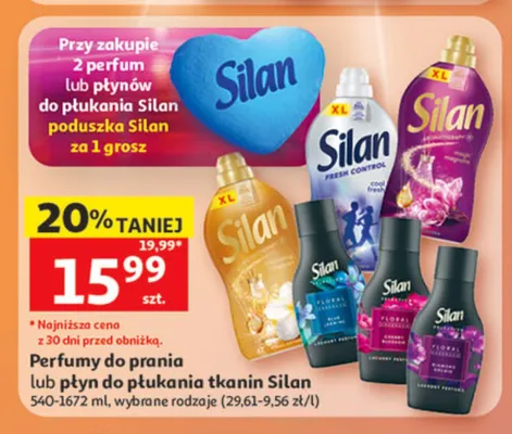 Perfumy do prania lub płyn do płukania tkanin Silan promocja w Auchan
