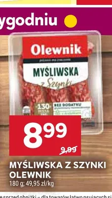 Myśliwska z szynki Olewnik promocja w Stokrotka