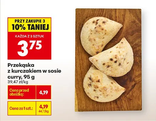 Przekąska z kurczakiem w sosie curry promocja w Biedronka