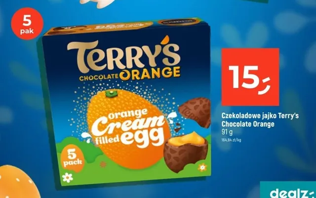 Czekoladowe jajko Chocolate Orange cream filled egg promocja w Dealz