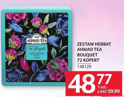 Zestaw herbat Ahmad Tea Bouquet 72 kopert promocja w Selgros