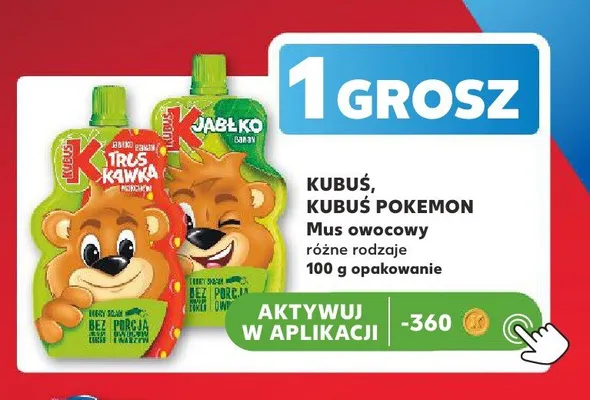 Mus owocowy Kubuś Jabłko Banan promocja w Kaufland