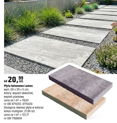 Płyta betonowa Lamos promocja w OBI