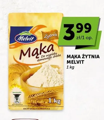 Mąka żytnia Melvit promocja w Groszek