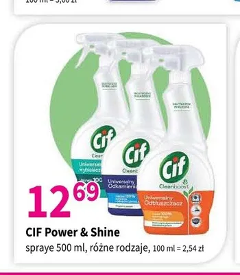 Spray czyszczący Cif Power & Shine promocja w Drogerie Polskie