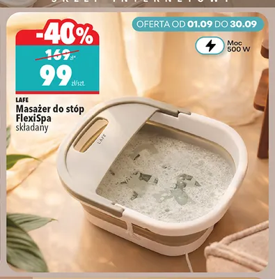 Masażer do stóp składany Lafe FlexiSpa promocja w Biedronka