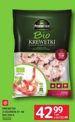 Krewetki z ogonem 31-40 Bio Prime Frost 988008 promocja w Selgros