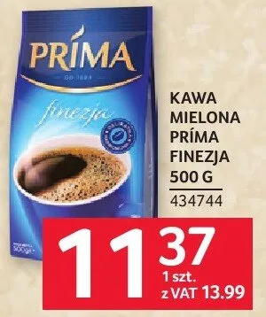 Kawa mielona Prima Finezja 500 g promocja w Selgros
