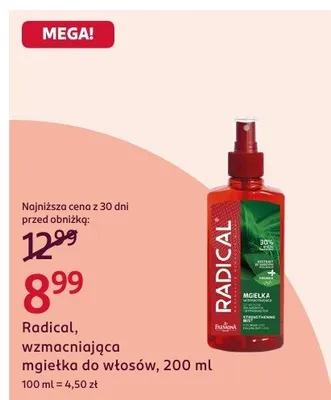 Wzmacniająca mgiełka do włosów Radical, 200 ml promocja w Rossmann