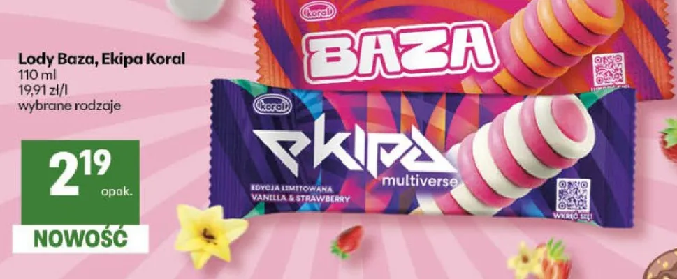 Lody Ekipa Koral promocja w Delikatesy Centrum