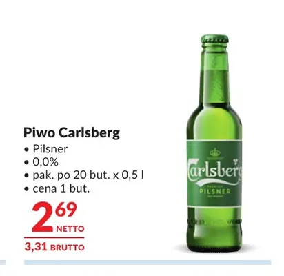 Piwo bezalkoholowe Carlsberg promocja w Makro