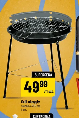 Grill okrągły promocja w POLOmarket