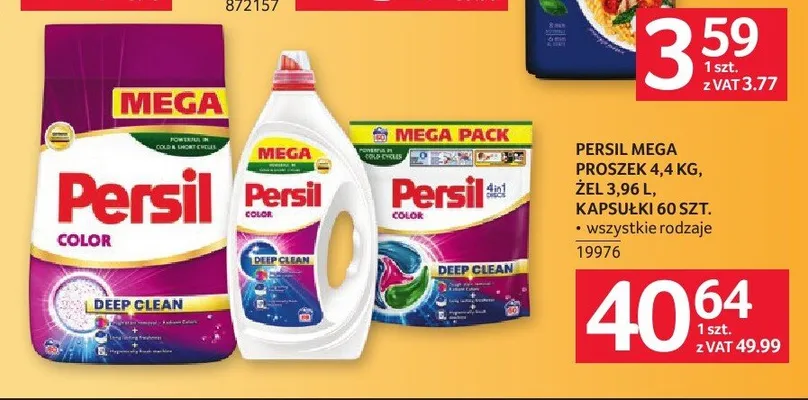 Kapsułki do prania Persil Discs promocja w Selgros