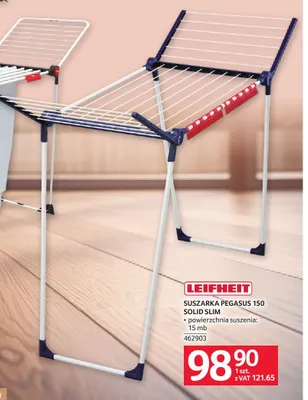 Suszarka Pegasus 150 Solid Slim Leifheit promocja w Selgros