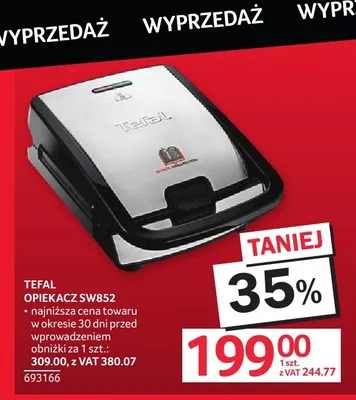 Opiekacz SW852 Tefal promocja w Selgros