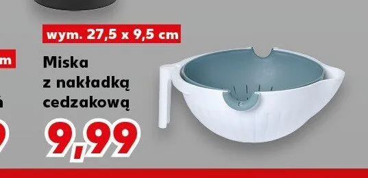 Miska z nakładką cedzakową promocja w Kaufland