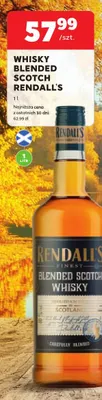 Whisky Blended Scotch Rendall's promocja w Stokrotka