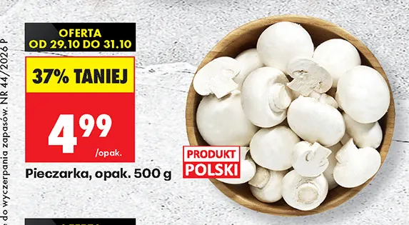 Pieczarki polskie promocja w Biedronka