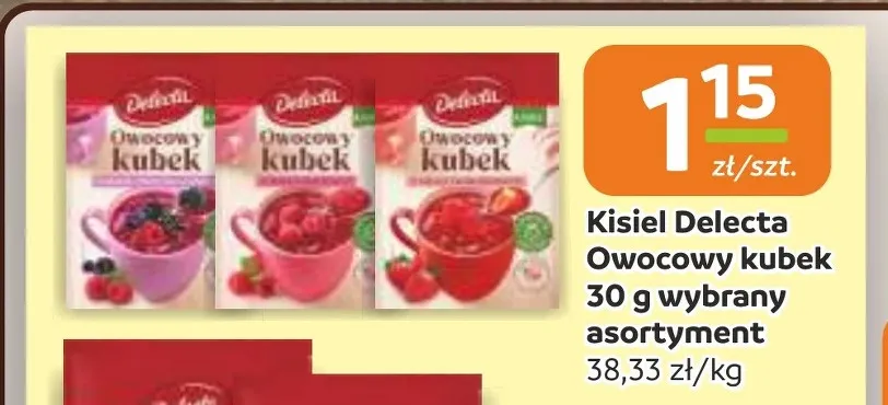 Kisiel Delecta Owocowy kubek promocja w Gama