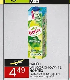 Napój winogronowy Hortex promocja w Wafelek