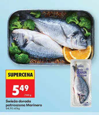 Świeża dorada patroszona Marinero promocja w Biedronka