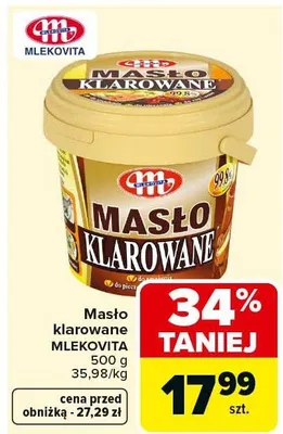 Masło klarowane promocja w Carrefour Market