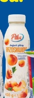 Jogurt pitny Brzoskwinia Pilos promocja w Lidl