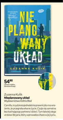 Książka Nieplanowany układ Zuzanna Kulik promocja w Empik