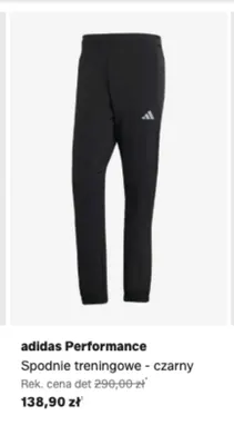 Spodnie treningowe Adidas Performance czarne promocja w Lounge by Zalando