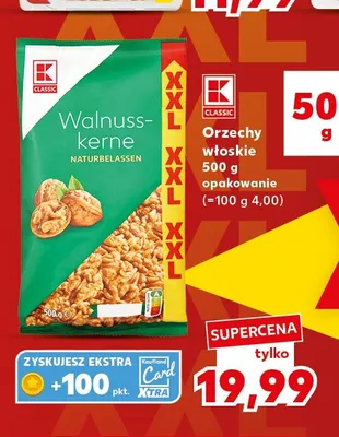 Orzechy włoskie K-Classic promocja w Kaufland