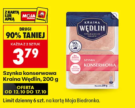 Szynka konserwowa Kraina Wędlin promocja w Biedronka