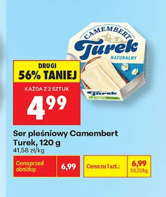 Ser pleśniowy Camembert Turek promocja w Biedronka