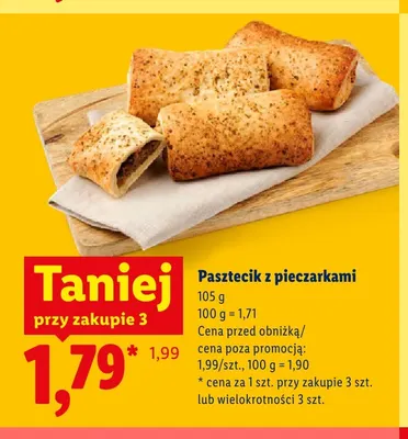 Pasztecik z pieczarkami promocja w Lidl