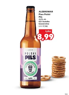 Piwo Alebrowar Polski Pils promocja w Kaufland