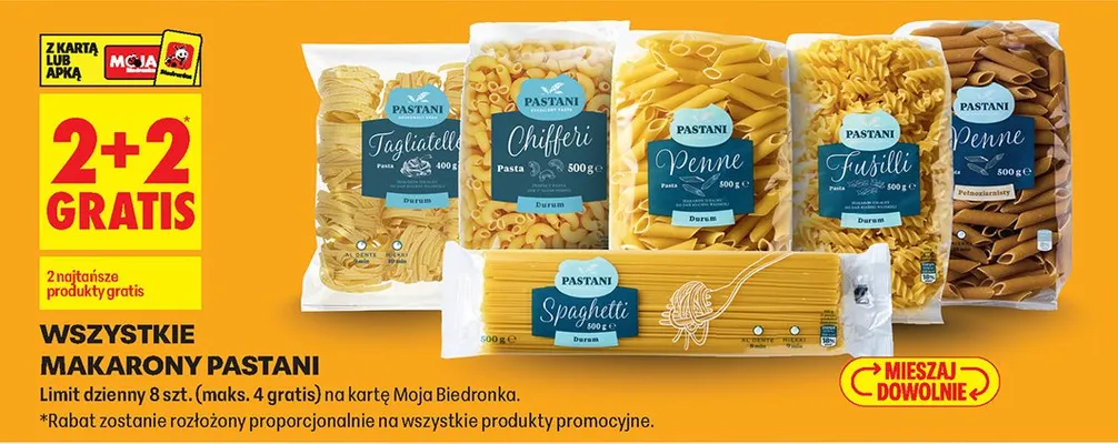 Makaron Pastani Tagliatelle promocja w Biedronka