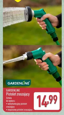 Pistolet zraszający wielofunkcyjny Gardenline promocja w Aldi