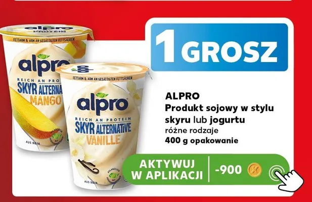 Produkt sojowy w stylu skyru Alpro Vanille promocja w Kaufland