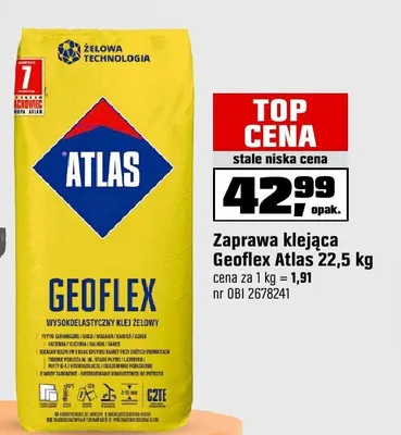 Zaprawa klejąca Geoflex Atlas promocja w OBI