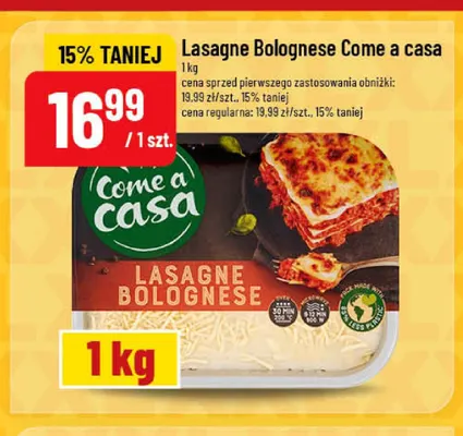 Lasagne Bolognese Come a casa promocja w POLOmarket