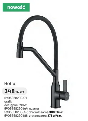 Bateria kuchenna Botta grafit promocja w Castorama