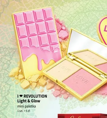 Mini paletka I ♥ Revolution Light & Glow promocja w Drogerie Polskie