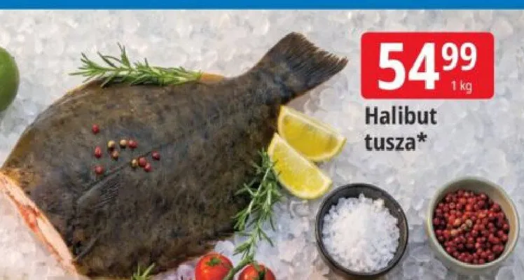 Halibut tusza promocja w Leclerc