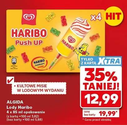 Lody Haribo Push UP Algida promocja w Kaufland