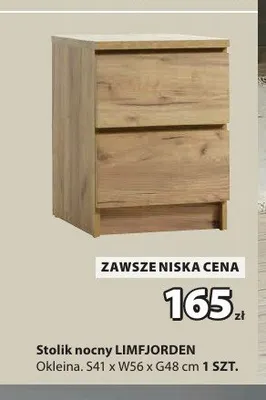 Stolik nocny LIMFJORDEN promocja w Jysk
