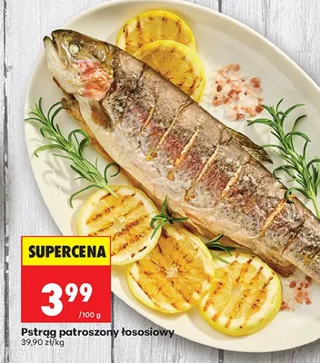 Pstrąg patroszony łososiowy promocja w Biedronka