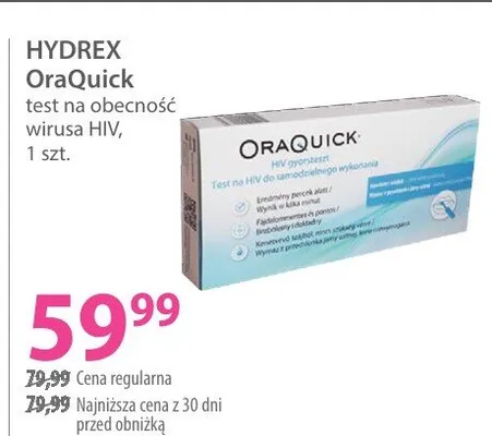 Test na obecność wirusa HIV promocja w Hebe