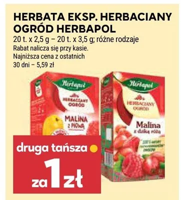 Herbata eksp. herbaciany ogród promocja w Stokrotka