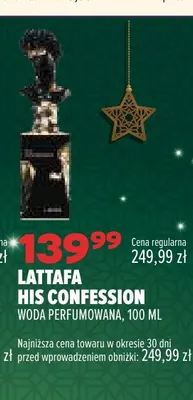 Woda perfumowana Lattafa His Confession promocja w Drogerie Natura